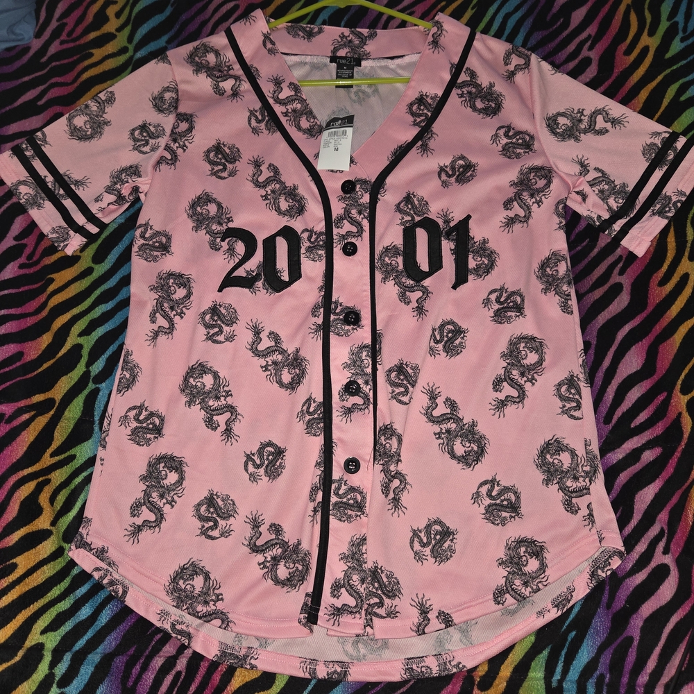 Rue21 Pink Dragon Kids Jersey